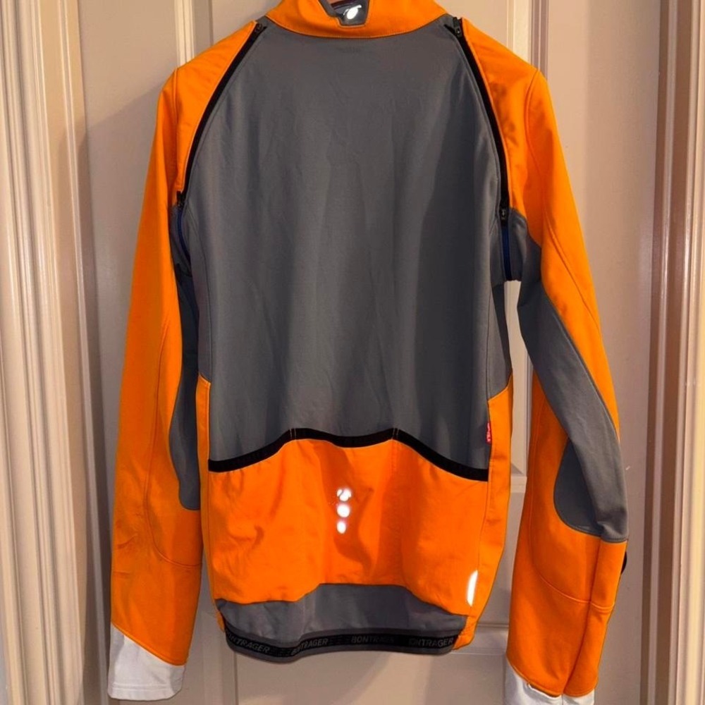 Bontrager Orange Windproof Softshell Cycling Jack… - image 5